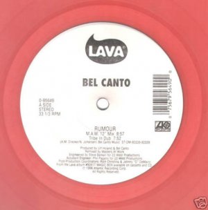 Bel Canto - Rumour 5 mixes Red Vinyl - US 12"