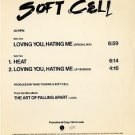 Soft Cell Loving You Hating Me  Us Dj 12"