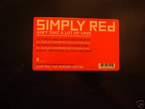Simply Red Aint That A Lot Of Love US 12"