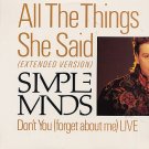Simple Minds All The Things SHe Said Usa  12"