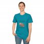 Created on Purpose T-Shirt | God&acirc;��s Fingerprint, Jeremiah 1:5 Christian Shirt | Tropical Blue