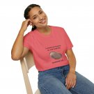 Created on Purpose T-Shirt | God’s Fingerprint, Jeremiah 1:5 Christian Shirt | Coral Silk