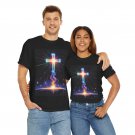 Christian T-Shirt | Cross Over Earth, God Spoke Creation Inspirational Faith Shirt- Unisex Christian T-Shirt | Cross Over Earth, God Spoke Creation Inspirational Faith Shirt- Unisex