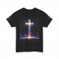 Christian T-Shirt | Cross Over Earth, God Spoke Creation Inspirational Faith Shirt- Unisex