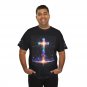Christian T-Shirt | Cross Over Earth, God Spoke Creation Inspirational Faith Shirt- Unisex