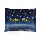 Psalm 19:1 Pillow Sham | Stars Over Earth, The Heavens Declare God’s Glory Christian Bedding