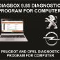 VX Diag PSA Diagbox 9.85, Coding And Diagnostics Tool, For Computer
