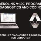 Renolink V1.99, Renault Coding And Diagnostics Tool, For Computer