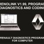 Renolink V1.99, Renault Coding And Diagnostics Tool, For Computer