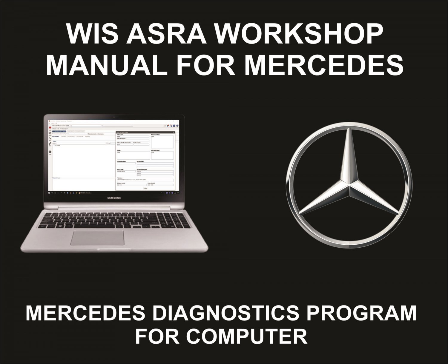 Mercedes Wis Asra, Diagnostics And Coding Tool, For Computer