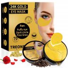 24K Gold Eye Masks for Dark Circles and Puffiness 70PCS, Under Eye Patches Gel Pads