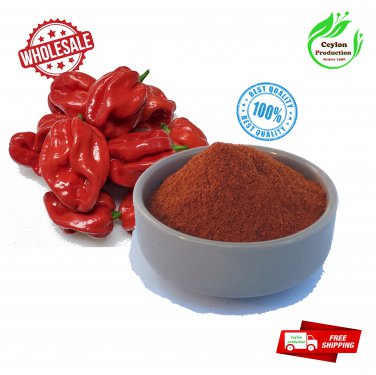 Dried Organic Red Scotch Bonnet Ground Powder sri lanka