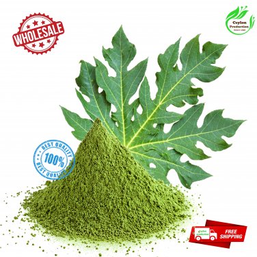 Ceylon Dried Papaya Leave ground Powder Organic(Carica papaya)100% non GMO/MSG