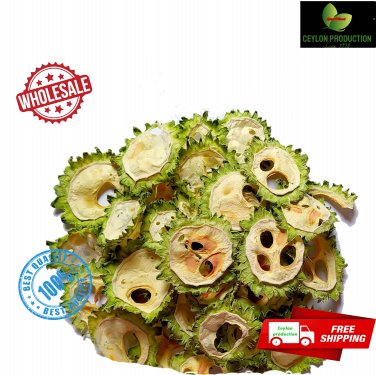 Dried Bitter Gourd slices Organic Melon/Momordica charantia pure natural ceylon