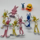 Easter toys vintage bendy rabbits pop chick bunny bunnies stretchy gumby