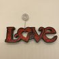 Valentine's Day Decor Set Heart Sign Plaque Love Photo Holder red vase mason jar
