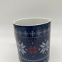 CNN Coffee Mug Cup Snowflake Winter Sweater Design red blue white collectible