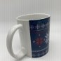 CNN Coffee Mug Cup Snowflake Winter Sweater Design red blue white collectible