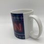 CNN Coffee Mug Cup Snowflake Winter Sweater Design red blue white collectible
