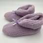 Share Purple Slipper Socks Booties Gift House Shoes Grip Fuzzy Soft Chenille Medium 7