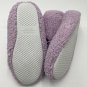Share Purple Slipper Socks Booties Gift House Shoes Grip Fuzzy Soft Chenille Medium 7