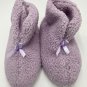 Share Purple Slipper Socks Booties Gift House Shoes Grip Fuzzy Soft Chenille Medium 7