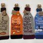 4 Wine Gift Bags holders Primitives by Kathy Candy Divine Clouds Pumpkins Hearts