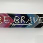 Be Brave Arrow Sign plaque chevron white blue pink gift decor wall shelf art