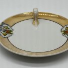 Noritake Vintage Plate teacup saucer hand painted gold flowers white
