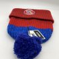 KU Kansas Jayhawks Hat Pom Beanie New Fan Favorites Blue Red