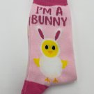 Easter Socks Baby Chicken Rabbit pink white I'm a Bunny! Easter Socks Baby Chicken Rabbit pink white I'm a Bunny!