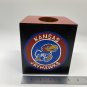KU Jayhawk Tissue Box Square handmade painted University of Kansas Lawrence