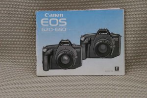 CANON EOS 620 650 INSTUCTION BOOK OWNERS MANUAL - B258