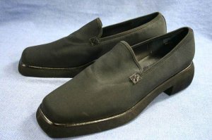 Kenneth Cole Reaction Black Stretch Fabric Loafers 9 M
