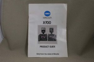 MINOLTA 35mm X-700 FULL SIZE PRODUCT GUIDE BROCHURE