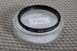 VIVITAR AUTH 55mm CROSS SCREEN VIII LENS FILTER F512