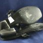 RALPH LAUREN WOMENS BLK CROCO LEATHER THONG SANDASL 7.5