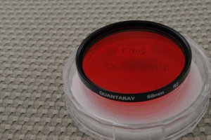 QUANTARAY AUTH 58mm R2 RED LENS FILTER MINT F903