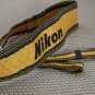 NIKON AUTH YELLOW & BLACK WIDE CAMERA STRAP FE FM EM FG