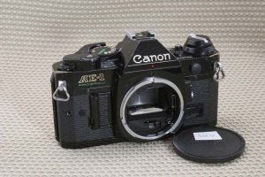 CANON AE-1 Program SLR Film Camera BLACK BODY FD VG