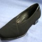 THERESIA M BLACK FABRIC LOW HEEL PUMPS 3.5/6.5 EUC