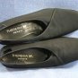 THERESIA M BLACK FABRIC LOW HEEL PUMPS 3.5/6.5 EUC