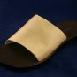 ANN TAYLOR WOMENS TAN LEATHER SLIDE SANDALS 6 M MINT