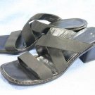 DONALD J PLINER STRAPPY STRETCH SLIDE SANDALS 7.5 M