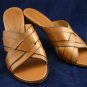 COLE HAAN WOMENS BROWN LEATHER SLIDE SANDALS 9 B MINT