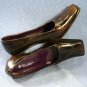 E'CLAT WOMENS BRN LEATHER PUMPS 38/7.5 $188