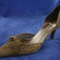 LINEA PAOLO WOMENS BROWN SUEDE D'ORSAY PUMPS 8.5 M MINT