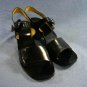 JOAN & DAVID TOO $175 BLACK ANKLE STRAP SANDALS 10 M