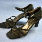 AMALFI WOMENS BLACK SATIN STRAPPY EVENING SANDALS 6 B