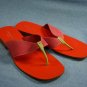 STEVEN V. NEW YORK  PINK & GREEN THONG SANDALS 9 B